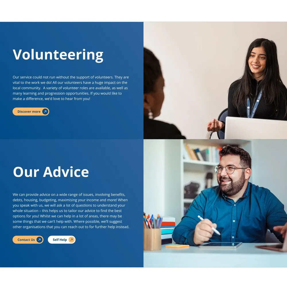 Citizens Advice Peterborough website screenshot 2