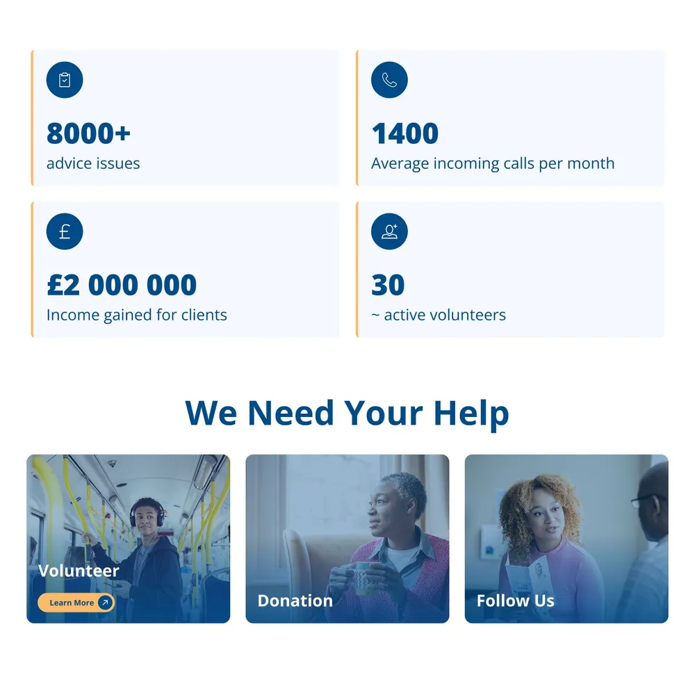 Citizens Advice Peterborough website screenshot 3