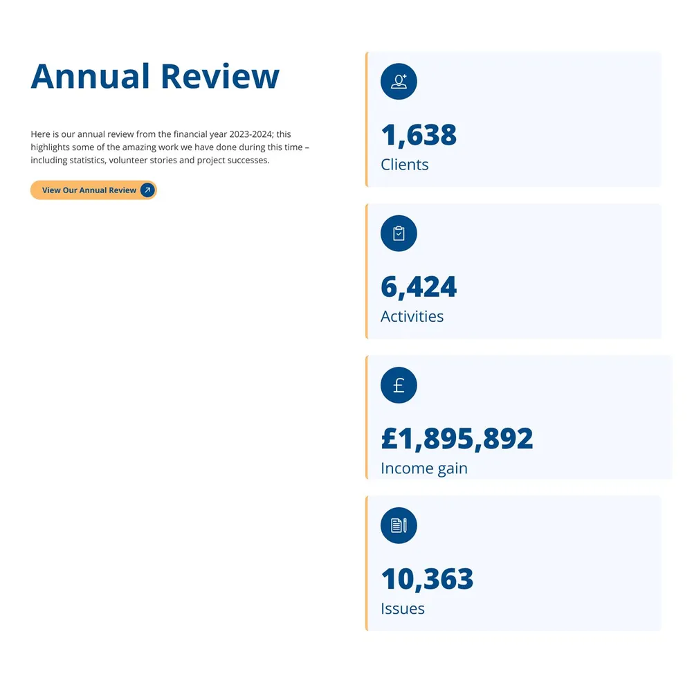 Citizens Advice Peterborough website screenshot 5