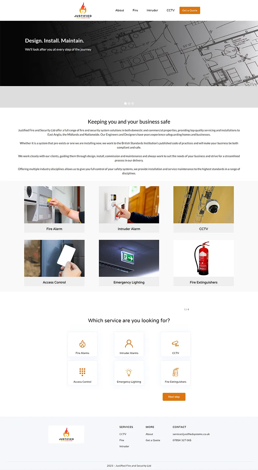 Example of a website that isn't generating business